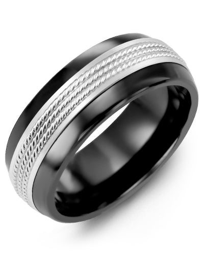 MADANI MEN'S & WOMEN'S ETERNITY ROPE DESIGN WEDDING RING MFY810JW MFY810JW