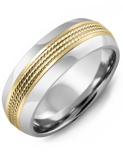 MADANI MEN'S & WOMEN'S ETERNITY ROPE DESIGN WEDDING RING MFY810AY MFY810AY