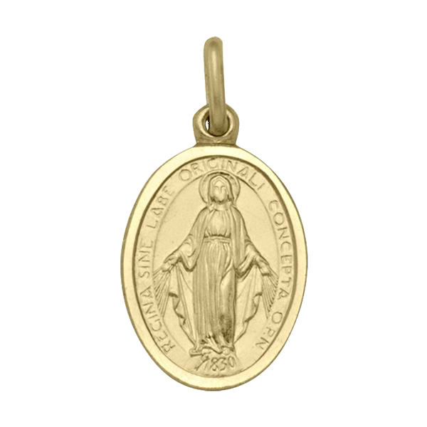 MIRACULOUS MEDAL YELLOW GOLD SOLID