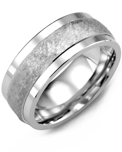 MADANI MEN'S HAND BRUSHED WEDDING BAND MKE910TW MKE910TW