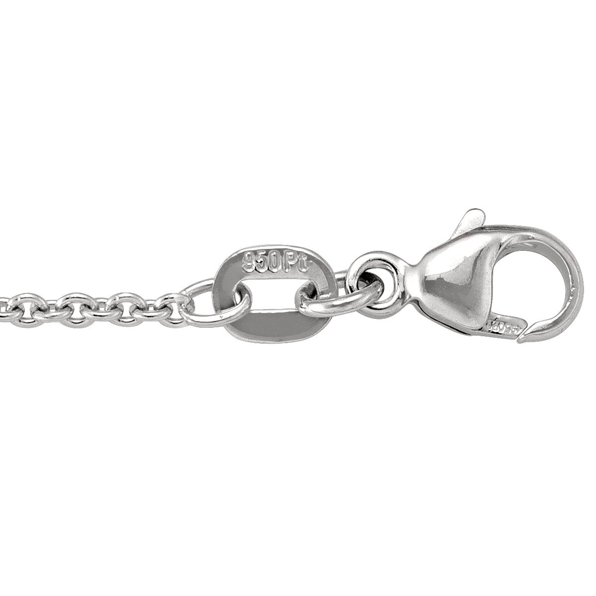 PLATINUM SOLID OPEN CABLE LINK CHAIN