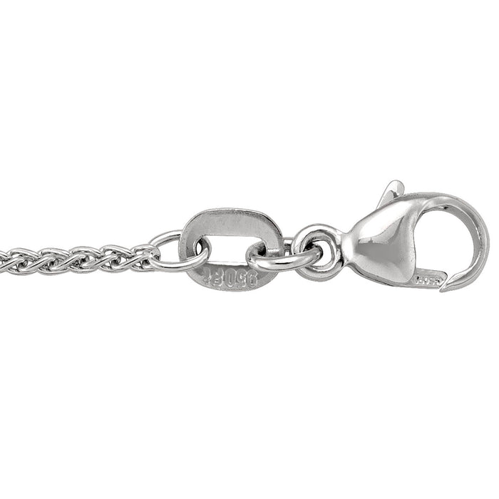 CHAINS PLATINUM SOLID WHEAT LINK 