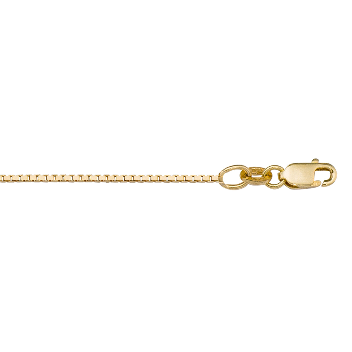 CHAINS YELLOW GOLD SOLID BOX LINK 