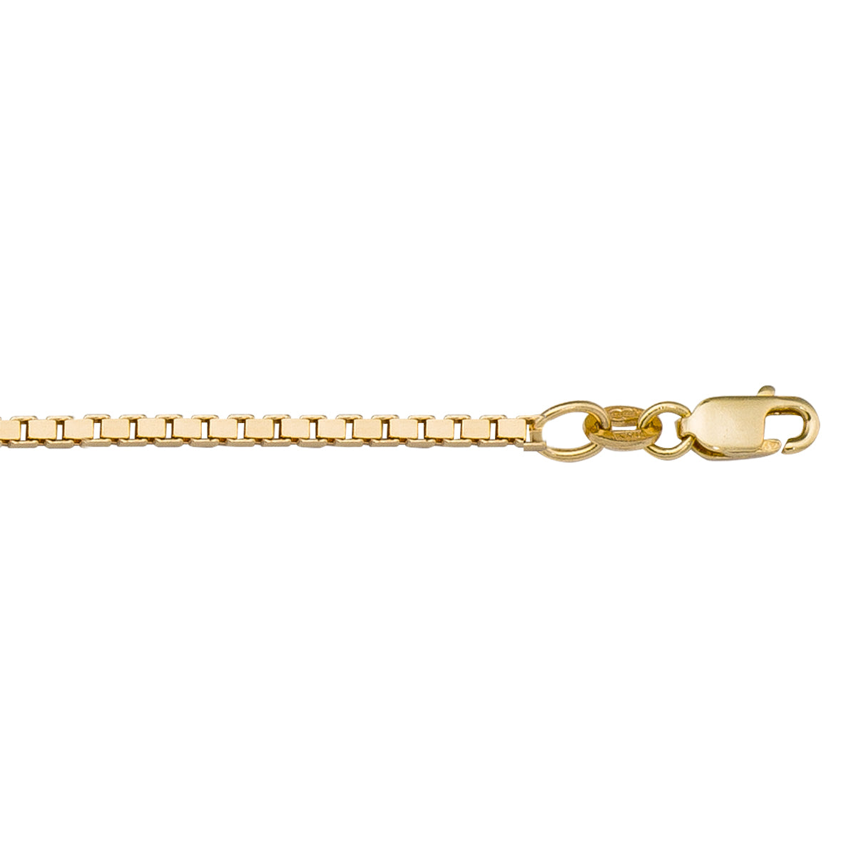 CHAINS YELLOW GOLD SOLID BOX LINK 