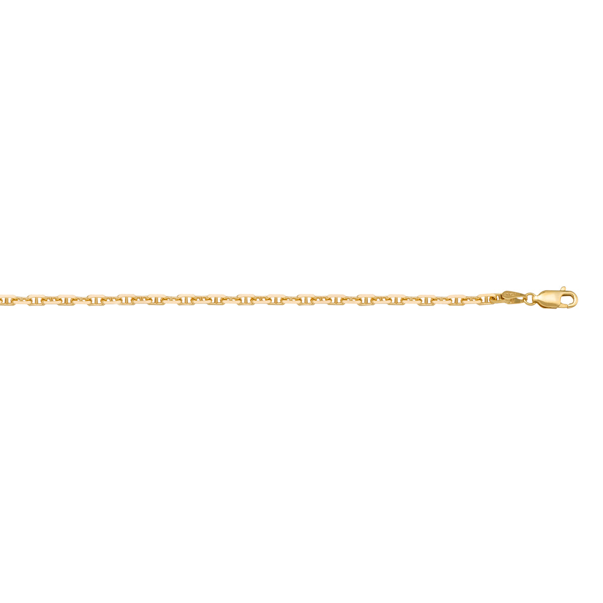 LINK YELLOW GOLD SOLID ANCHOR LINK CHAIN