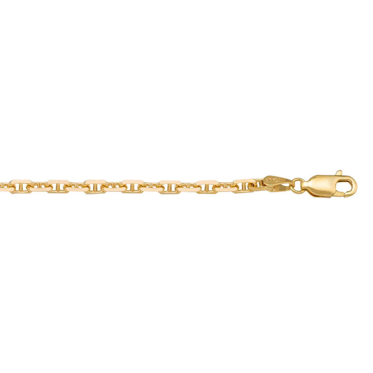 LINK YELLOW GOLD SOLID ANCHOR LINK CHAIN