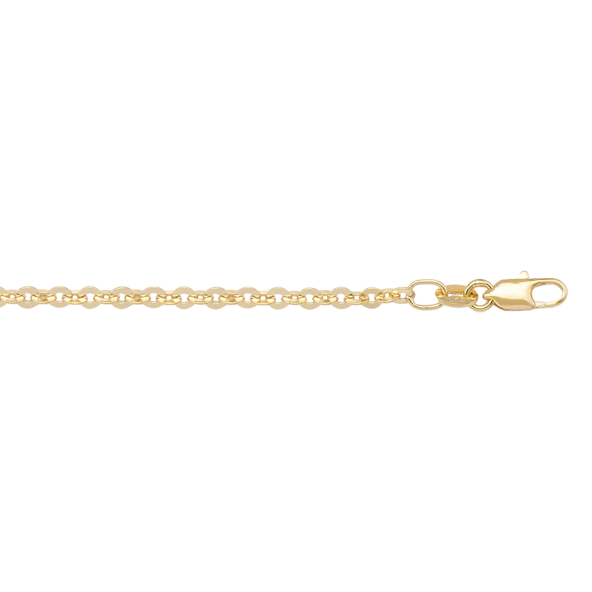 CHAINS YELLOW GOLD SOLID CABLE LINK 