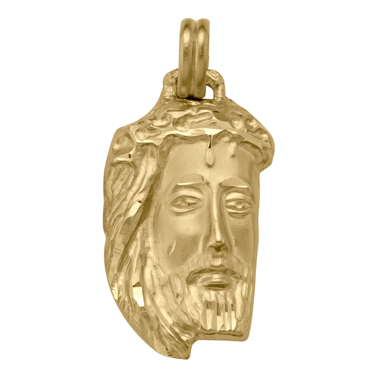 JESUS MEDAL YELLOW GOLD SOLID