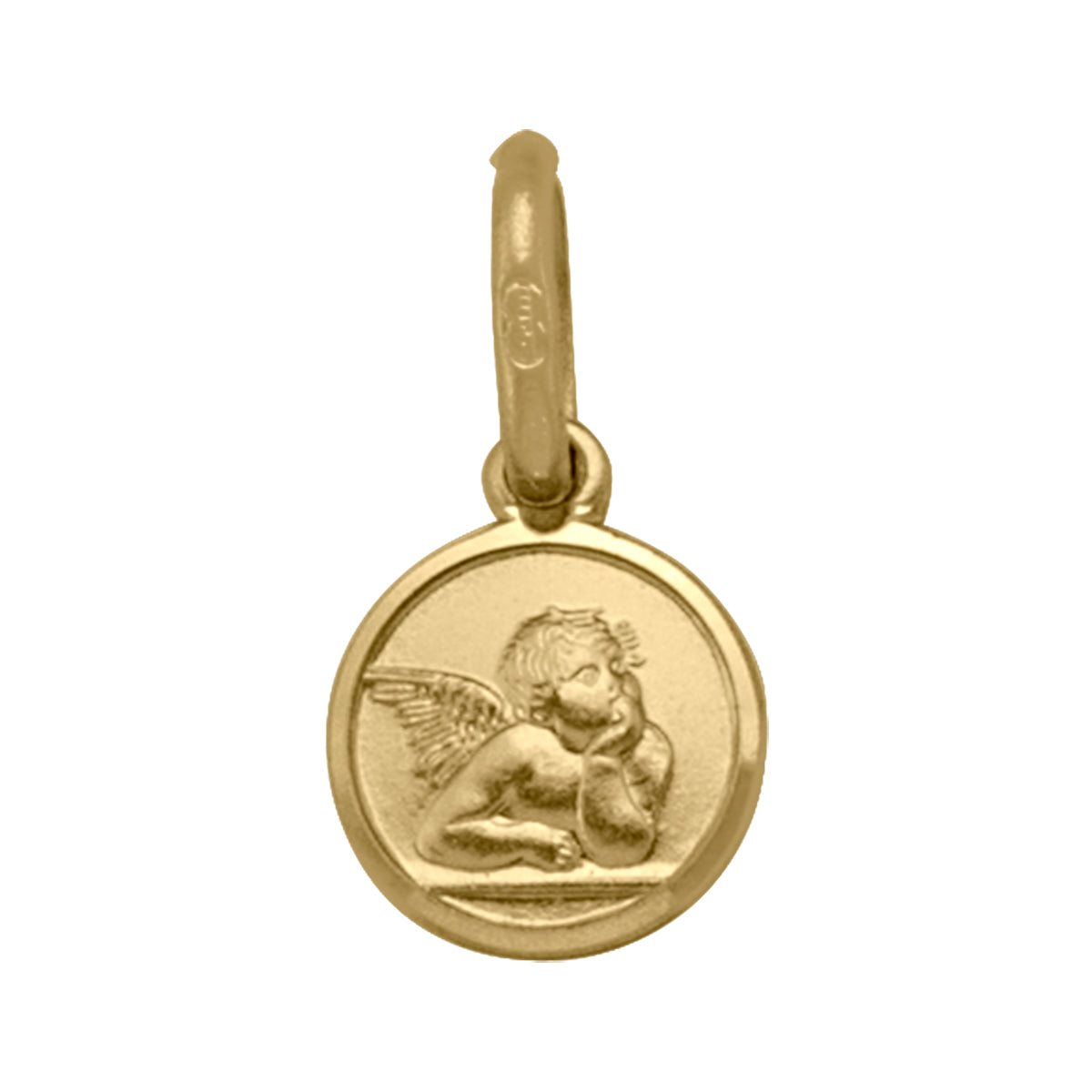 ANGEL MEDAL YELLOW GOLD SOLID