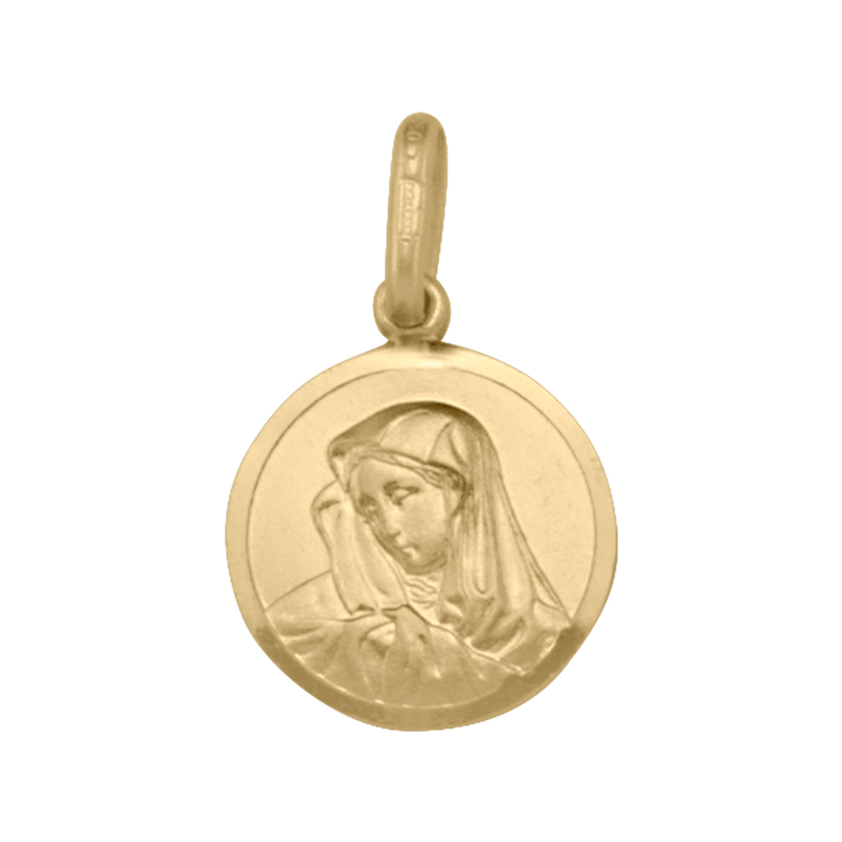 MADONNA MEDAL YELLOW GOLD SOLID