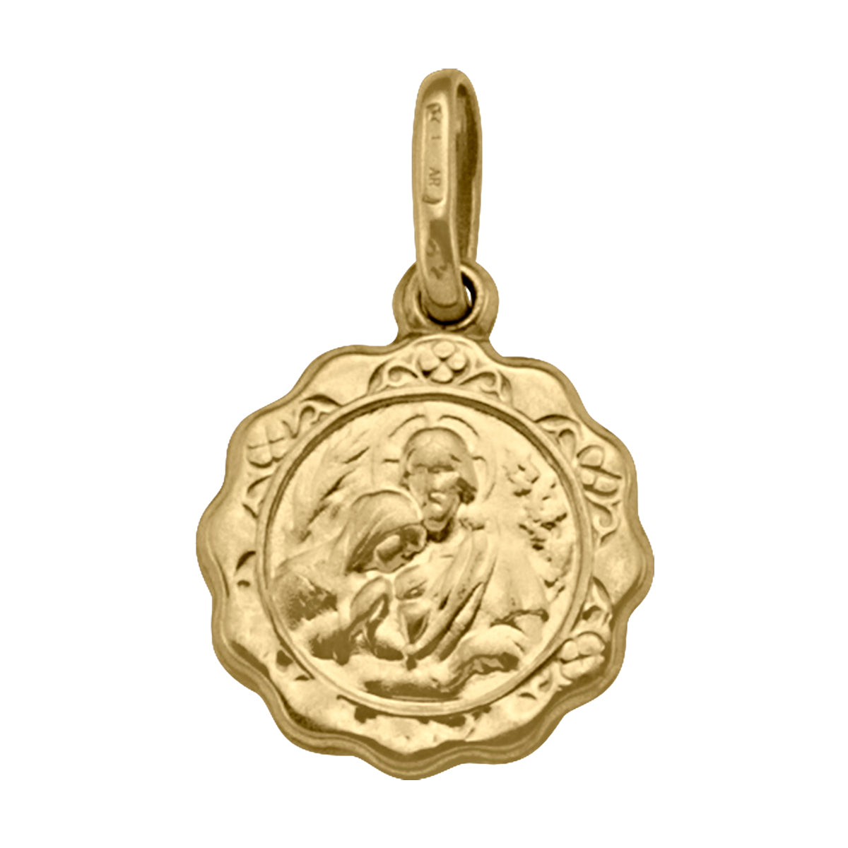 CONFIRMATION MEDAL YELLOW GOLD SOLID
