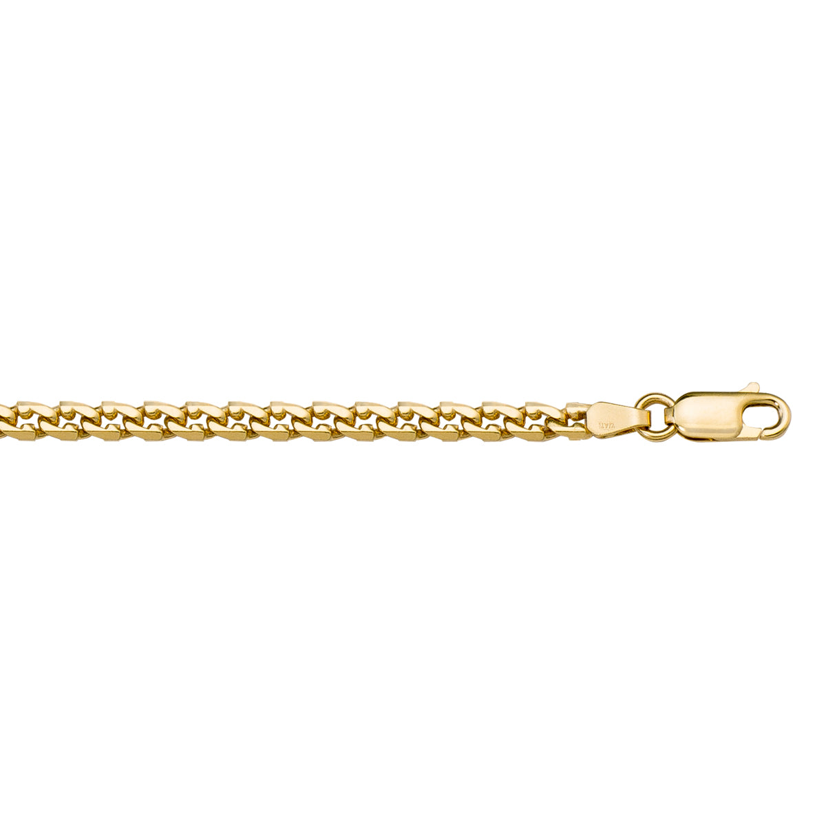 BRACELETS YELLOW GOLD SOLID L.F. LINK CHAIN