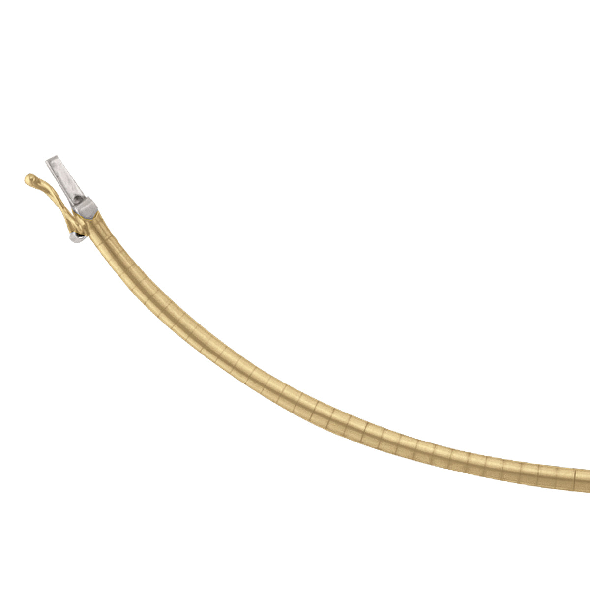 NECKALES YELLOW GOLD SOLID DOMED OMEGA 