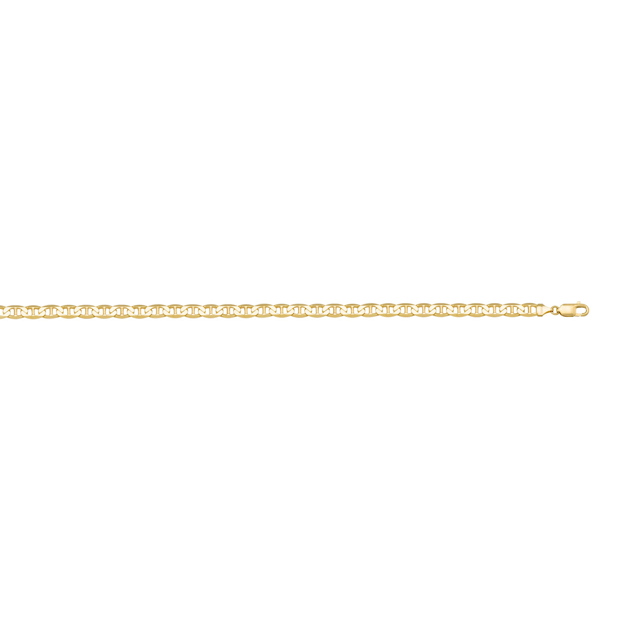 GOLD CHAIN YELLOW GOLD SOLID FLAT ANCHOR LINK 