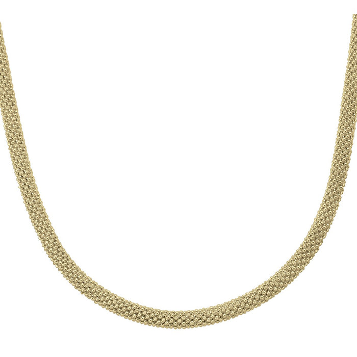 BRACELETS YELLOW GOLD HOLLOW ROUND MESH FANCY LINK 