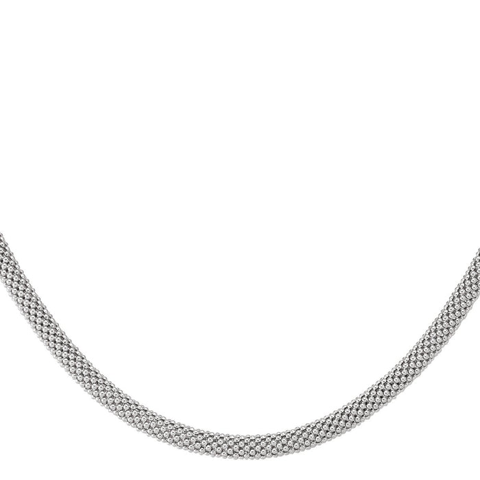 BRACELETS WHITE GOLD HOLLOW ROUND MESH FANCY LINK 