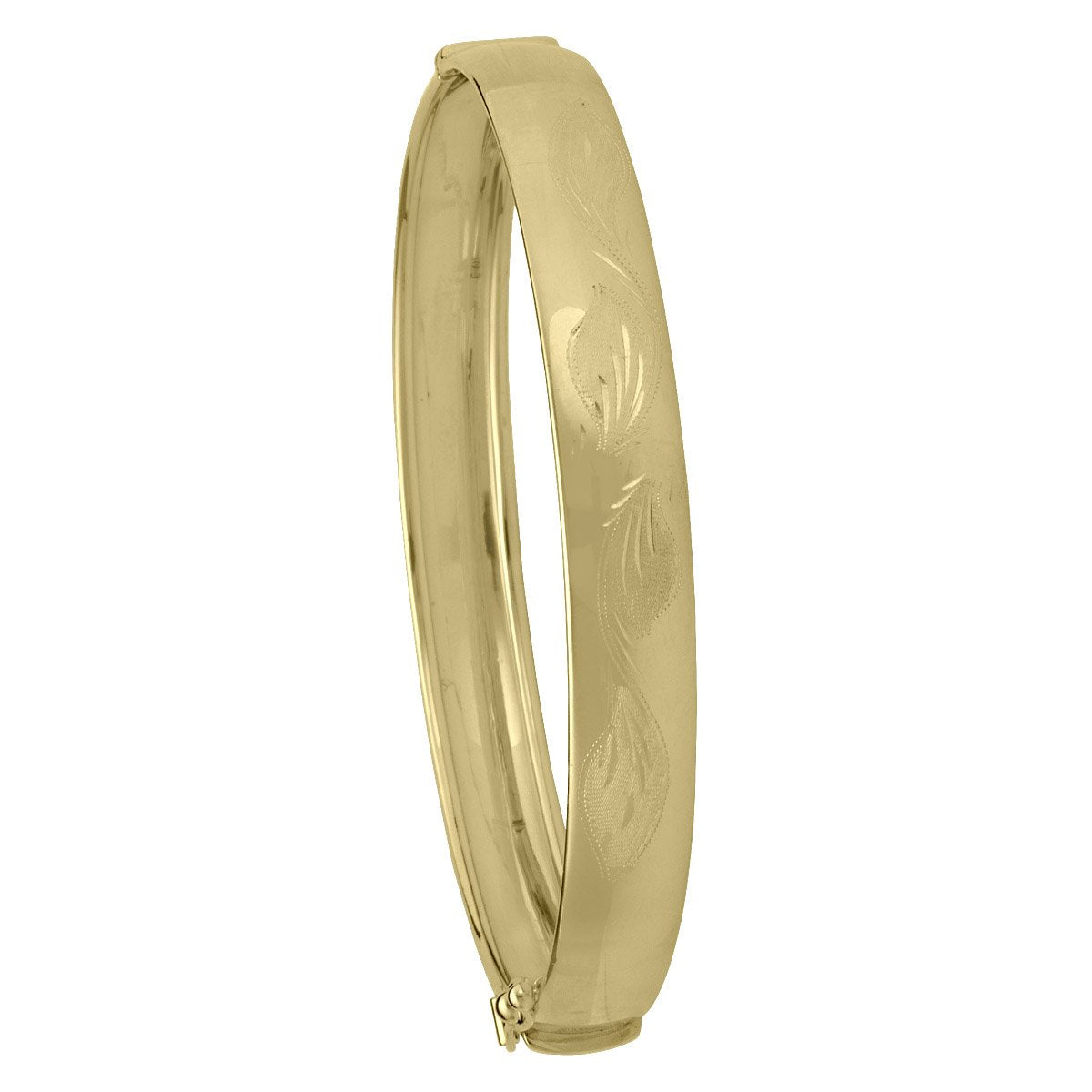 BANGLES YELLOW GOLD WITH DESIGN