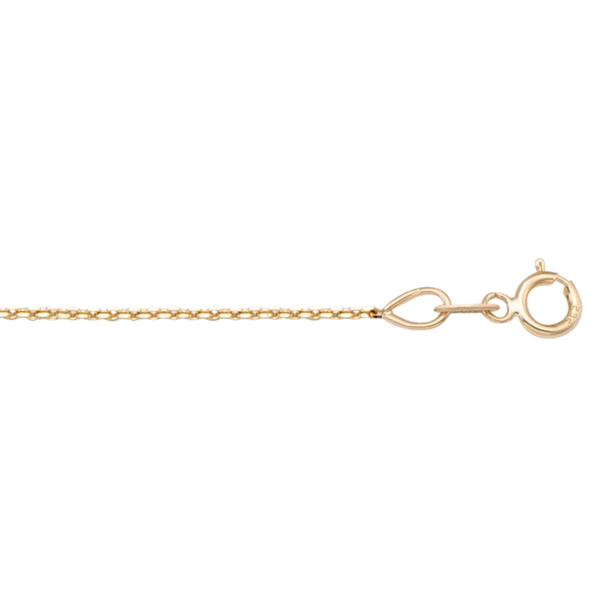 CHAINS YELLOW GOLD SOLID DIAMOND CUT OPEN CABLE LINK 
