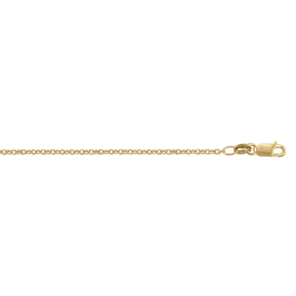 CHAINS YELLOW GOLD LIGHTLY PLATED OPEN CABLE LINK