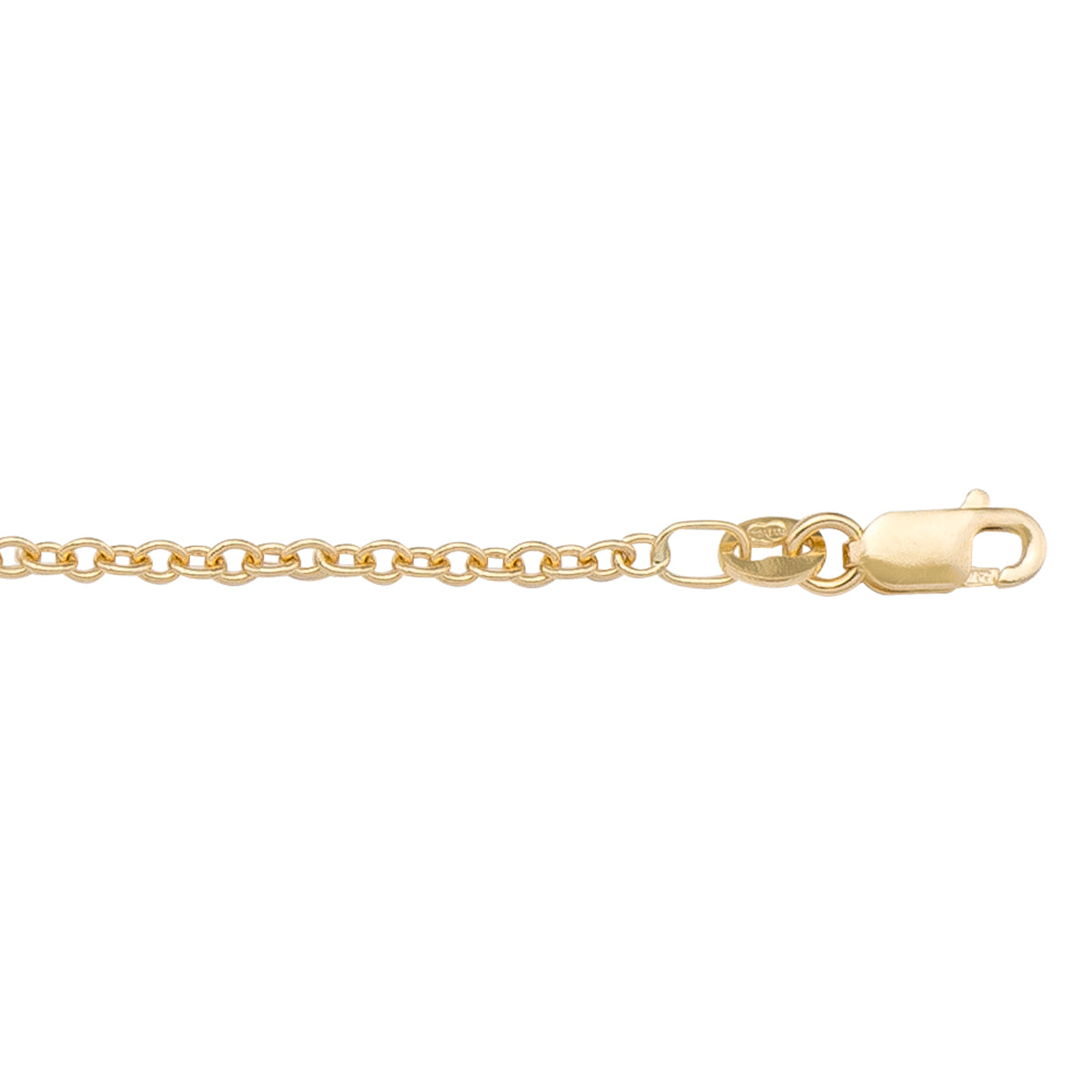 GOLD CHAIN YELLOW GOLD OPEN CABLE LINK 