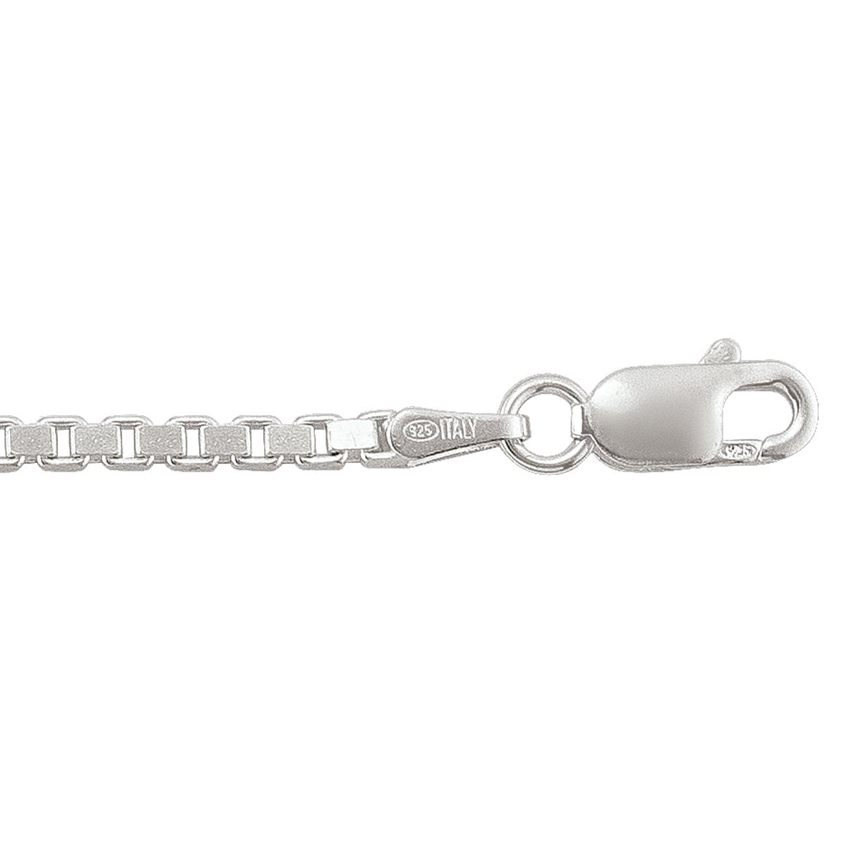 CHAINS SILVER SOLID BOX LINK 