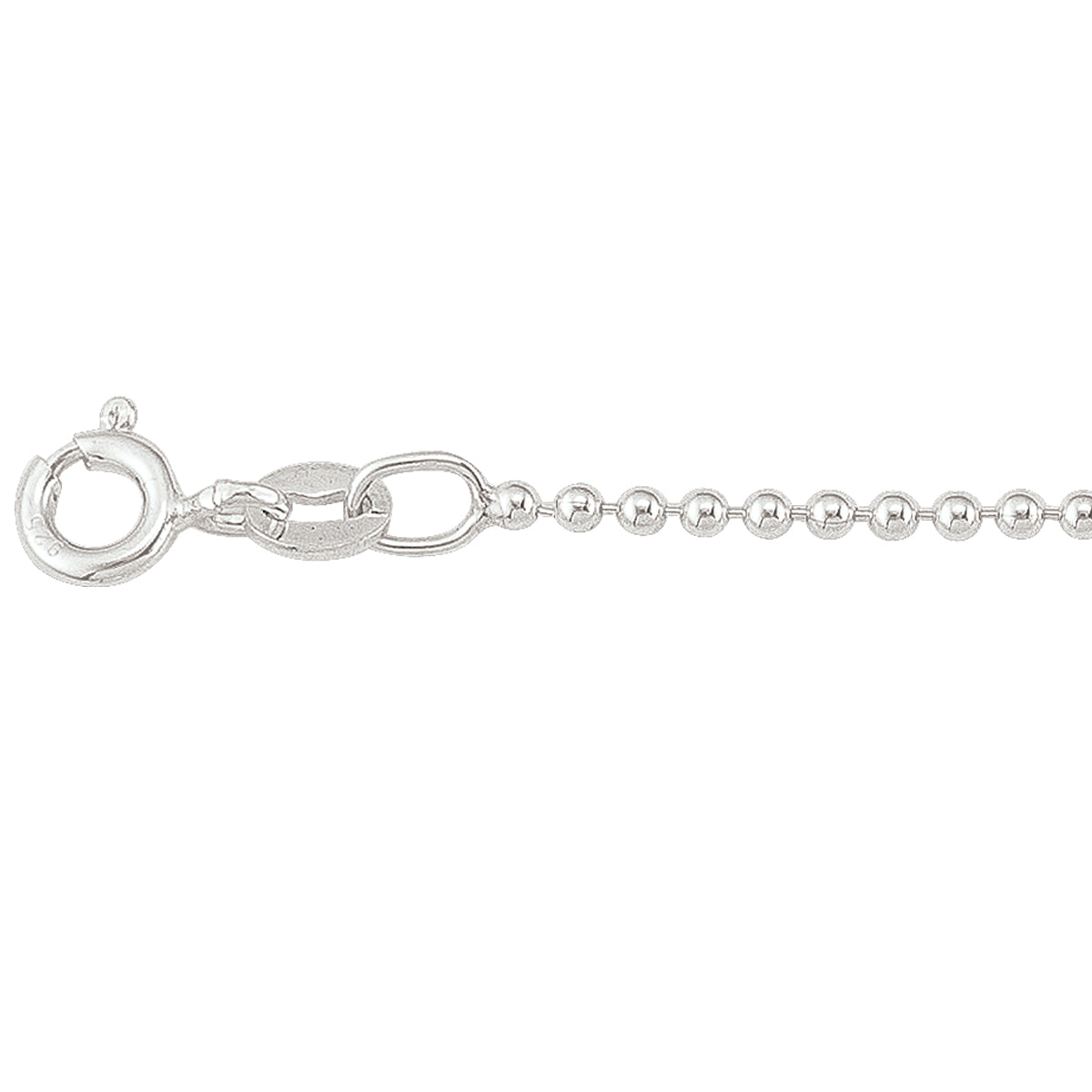 CHAINS SILVER BEAD LINK 