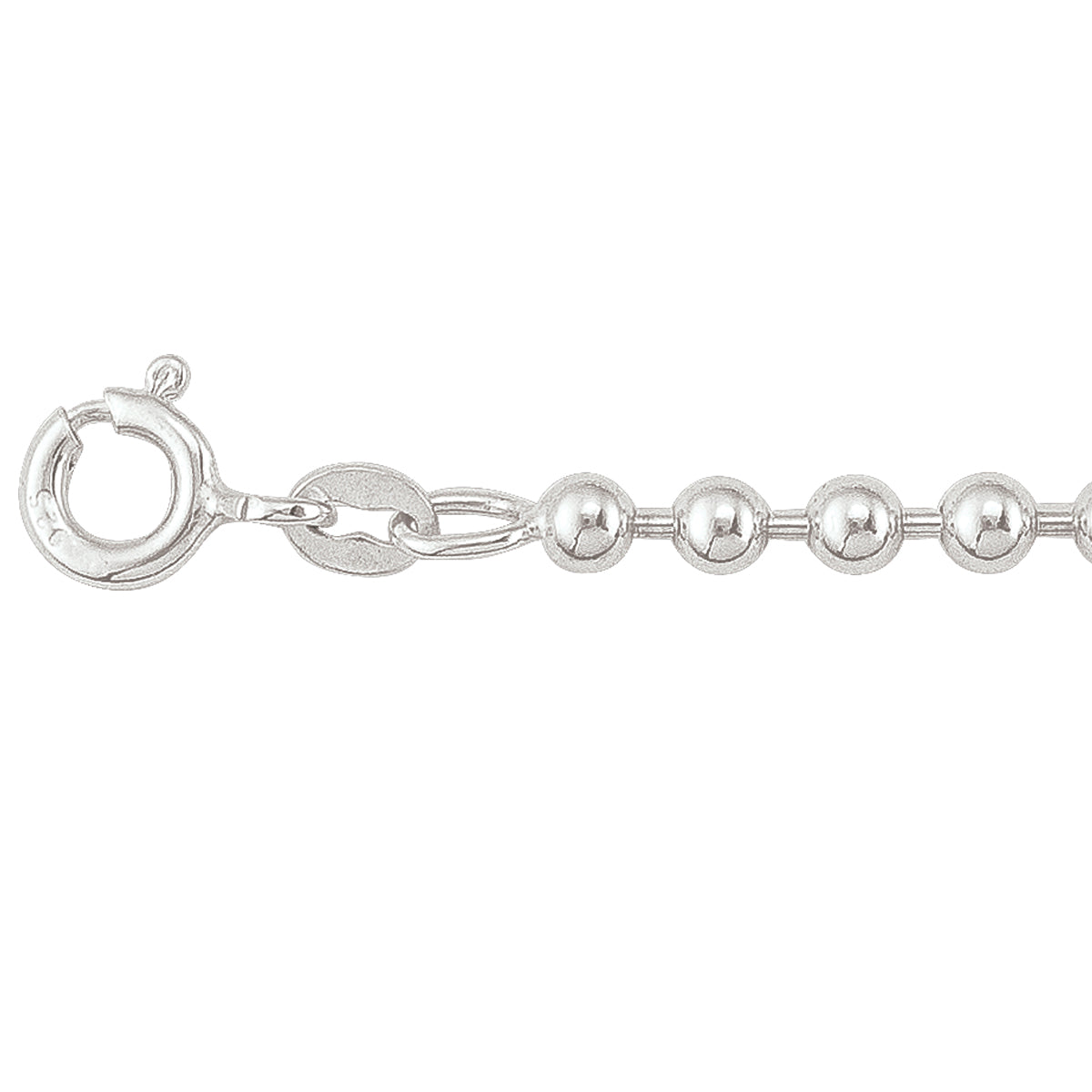 CHAINS SILVER BEAD LINK 