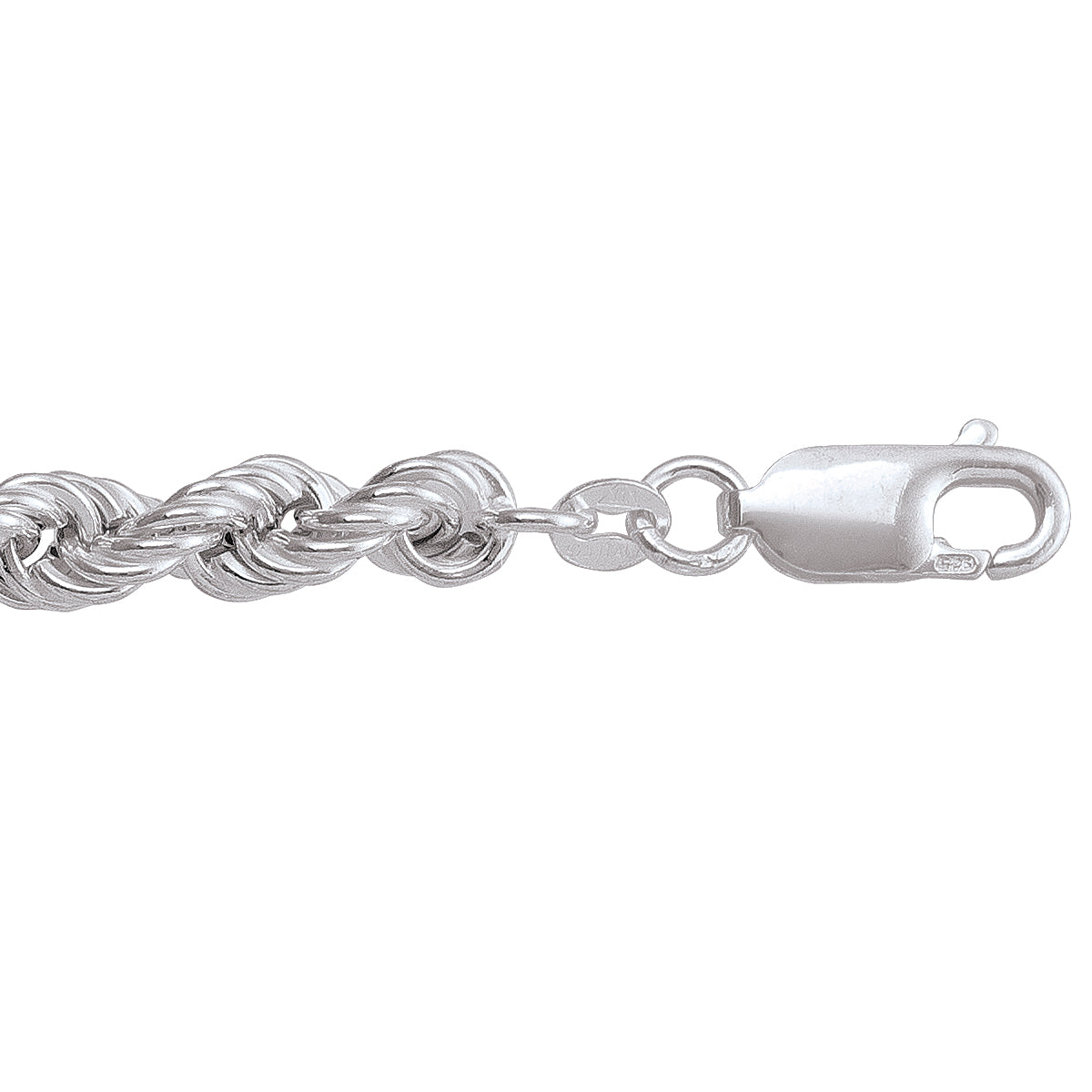 BRACELETS SILVER HOLLOW ROPE LINK CHAIN