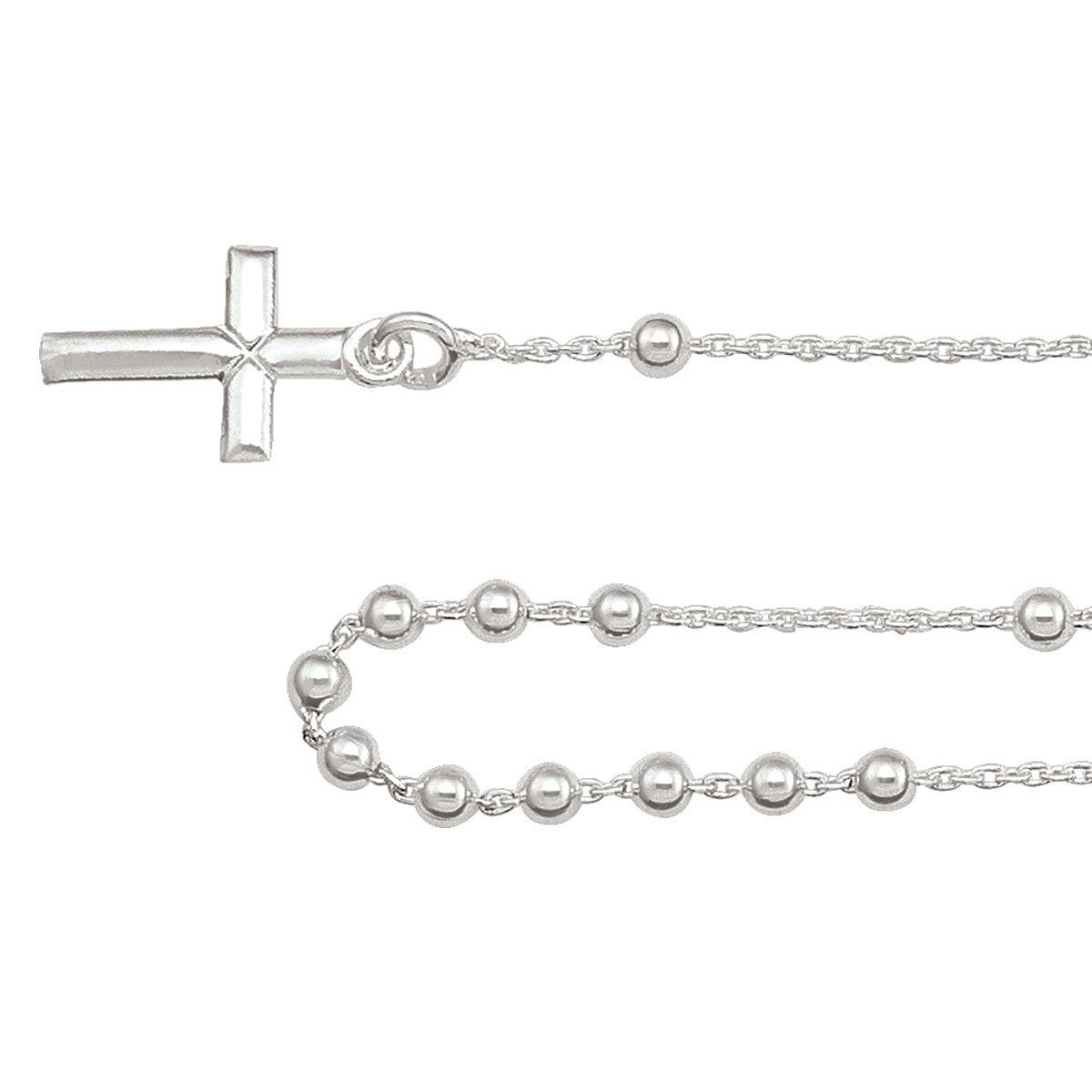 NECKLACES STERLING SILVER ROSARY 
