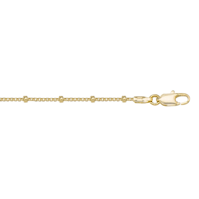 CHAINS YELLOW GOLD STATION BEAD LINK 