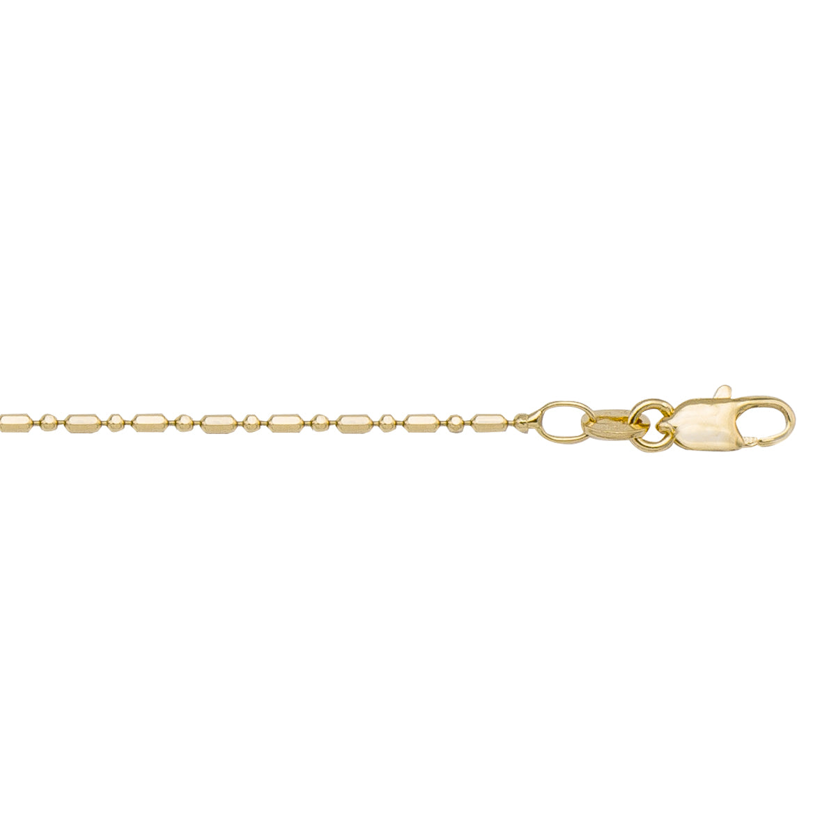 CHAINS YELLOW GOLD STATION BEAD LINK 