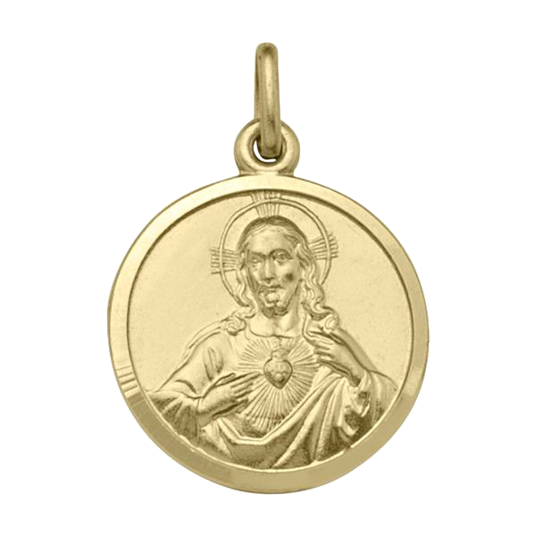 SCAPULAR YELLOW GOLD SOLID SCAPULAR MEDAL