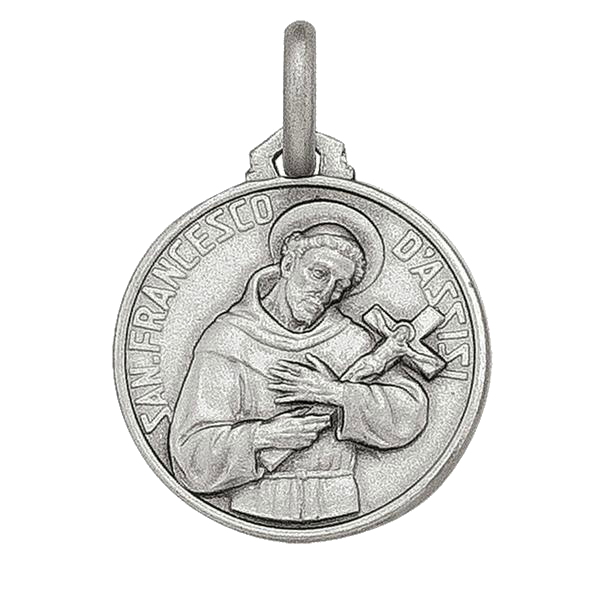 ST. FRANCIS MEDAL STERLING SILVER
