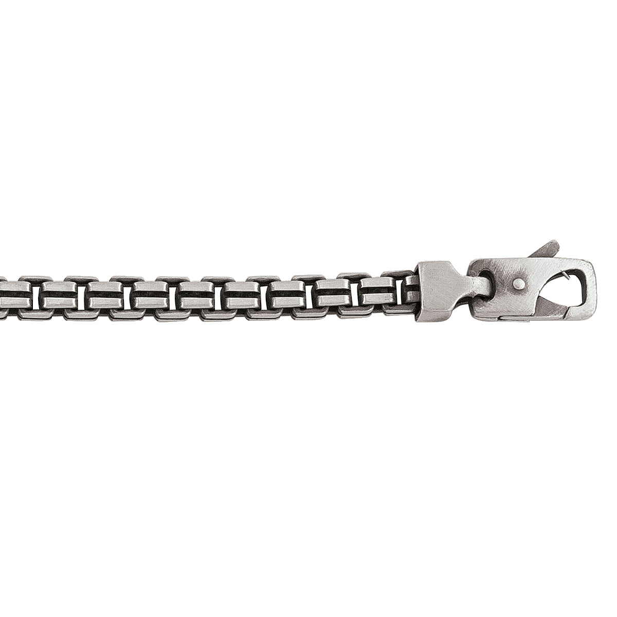STERLING SILVER FANCY OXIDIZED ROUND LINK