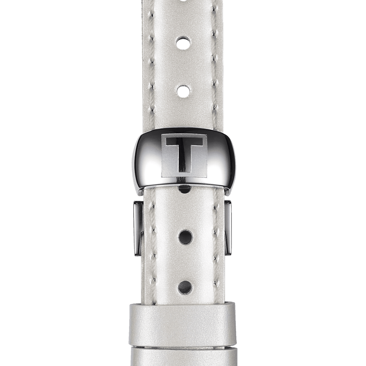 TISSOT OFFICIAL WHITE LEATHER STRAP LUGS 12 MM