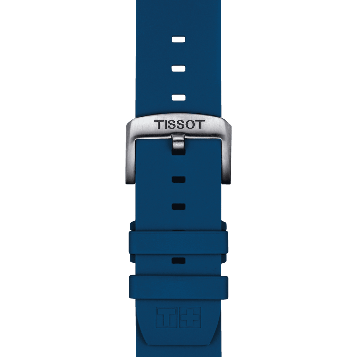TISSOT OFFICIAL BLUE SILICONE STRAP LUGS 22 MM