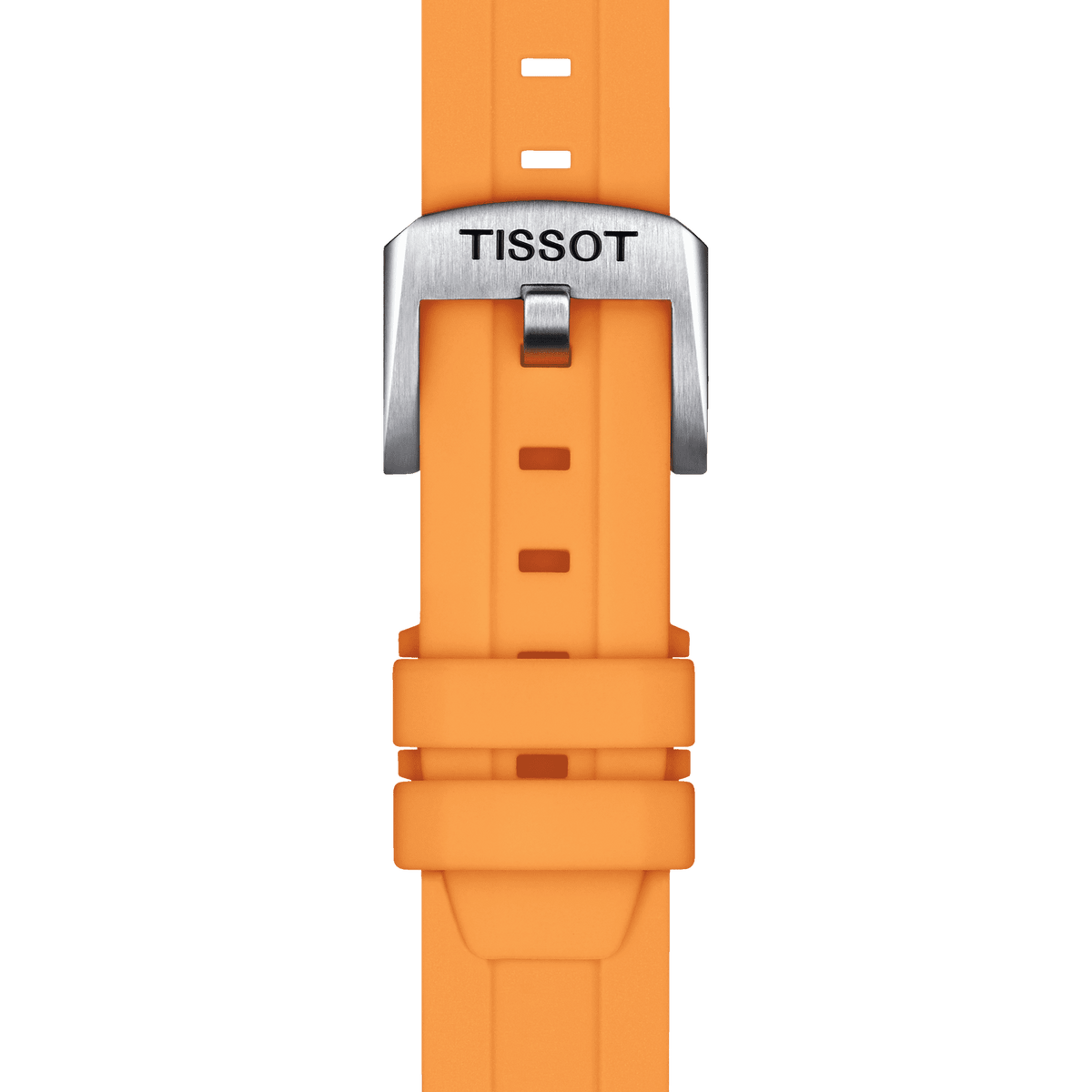 TISSOT OFFICIAL ORANGE SILICONE STRAP LUGS 18 MM