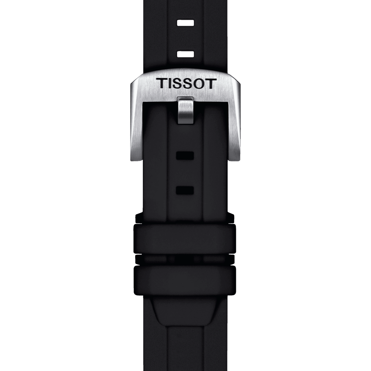 TISSOT OFFICIAL BLACK SILICONE STRAP LUGS 18 MM