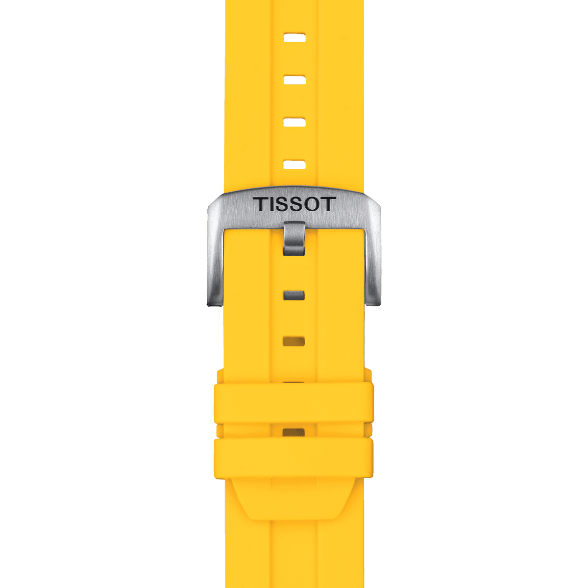 TISSOT OFFICIAL YELLOW SILICONE STRAP LUGS 22 MM