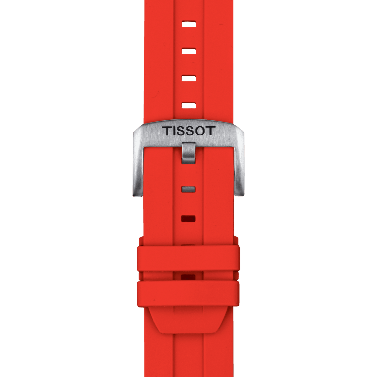 TISSOT OFFICIAL RED SILICONE STRAP LUGS 22 MM