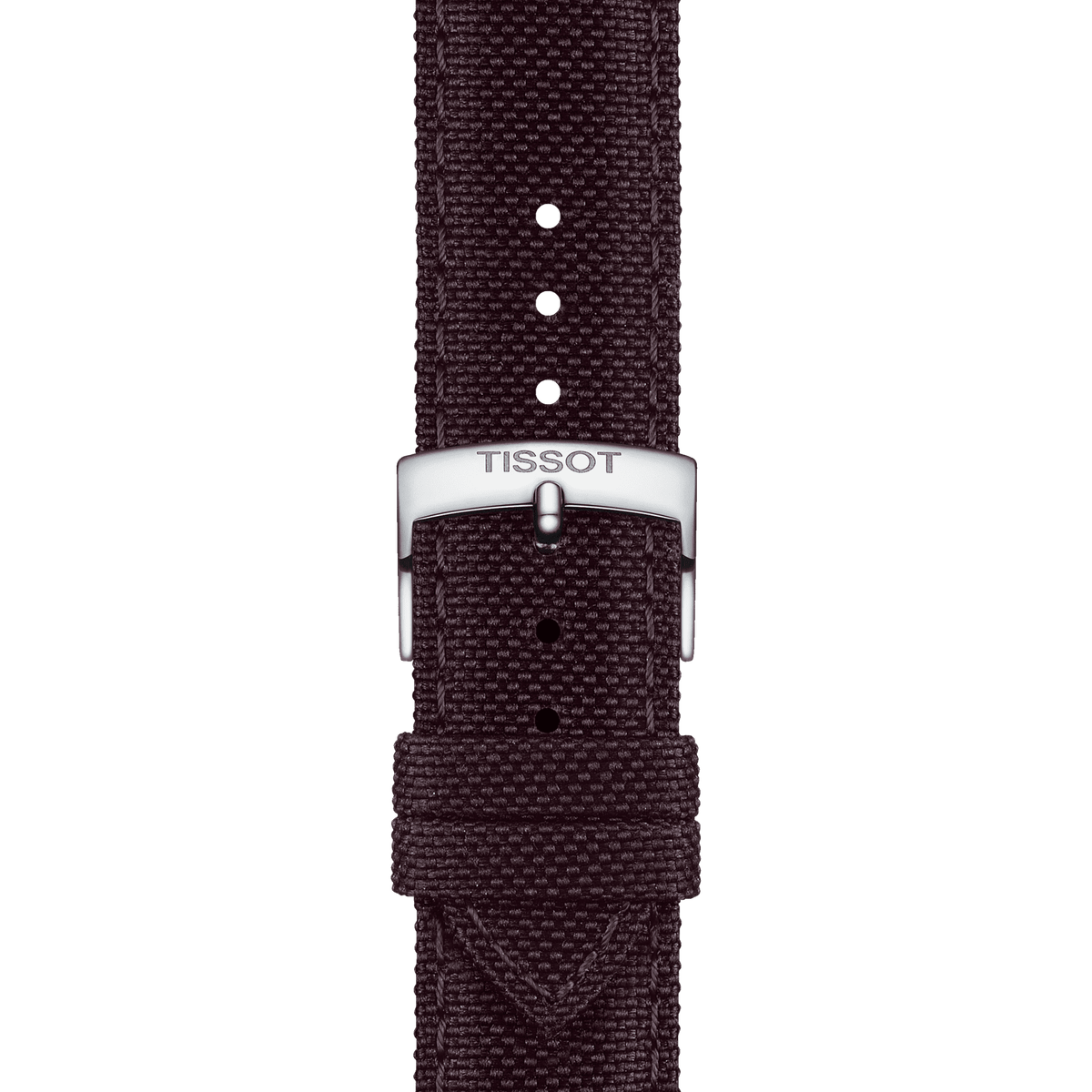 TISSOT OFFICIAL BROWN FABRIC STRAP LUGS 21 MM