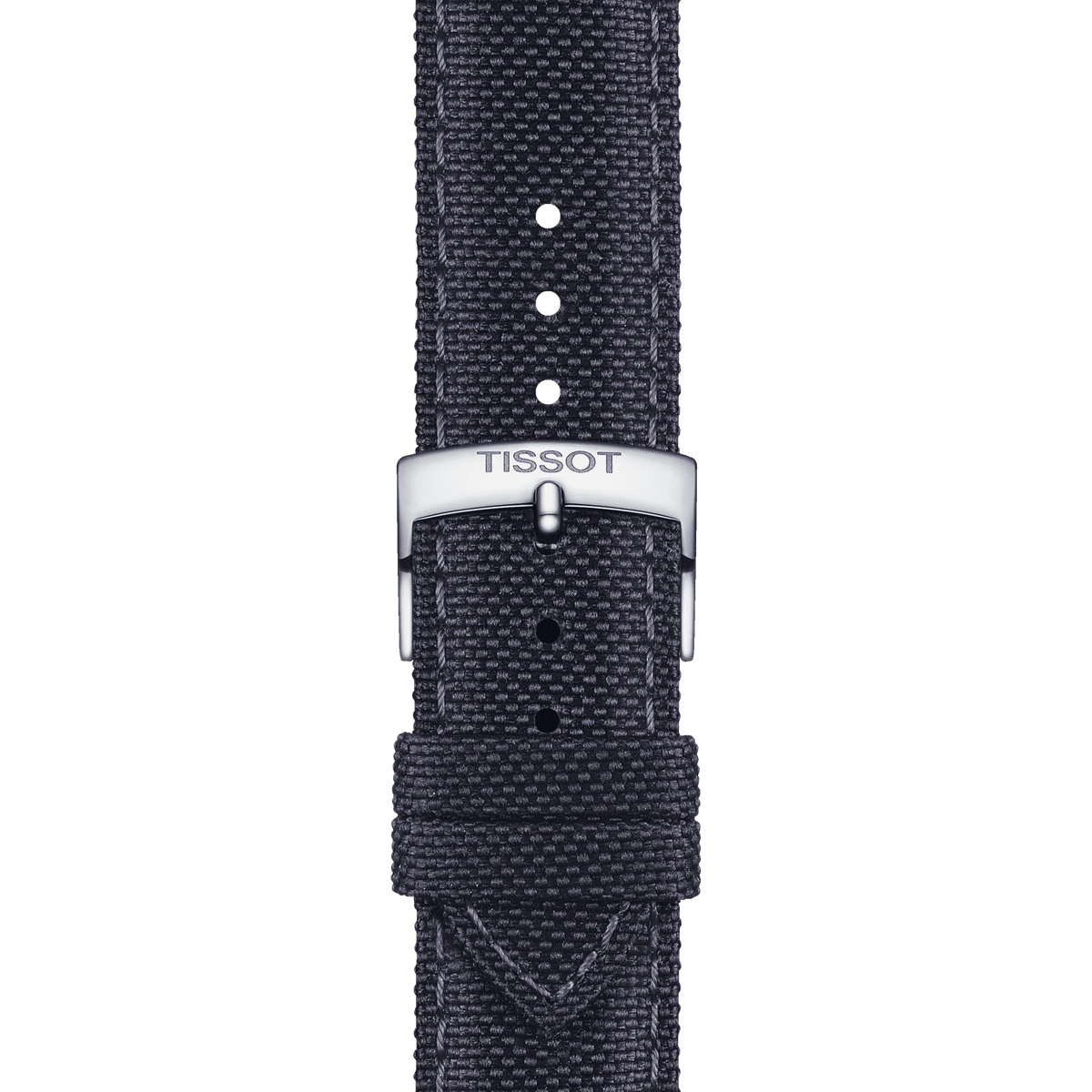 TISSOT OFFICIAL ANTHRACITE FABRIC STRAP LUGS 21 MM