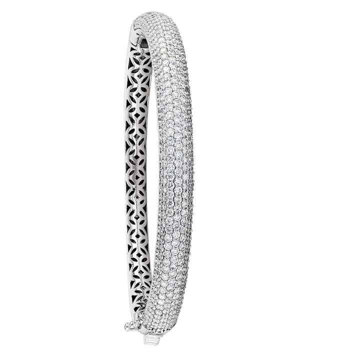 DIAMOND BRACELETS 7 ROW HINGED DIAMOND WHITE GOLD 