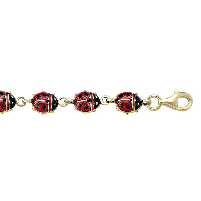 BRACELETS YELLOW GOLD LADY BUG 